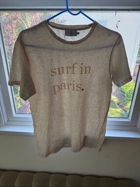 Surf in Paris Beige Graphic Tee